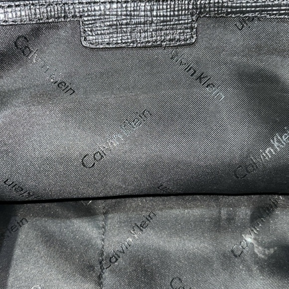 🔥SALE Calvin Klein Double Loop Handle Shoulder Tote Bag Black - Picture 10 of 10